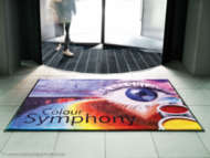 Bild på mattan Color Symphony - logomatta