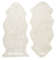 Curly 1,5-set - ett och ett halvt lammskinn Beige Moonlight - Skinn