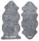 Charcoal grey-silver