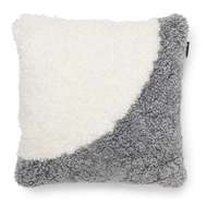 Curly Moon Pillow Charcoal grey silver / white - Skinn