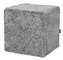 Curly Pouf Square Charcoal grey-silver - Skinn