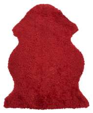Curly rug Red - Skinn