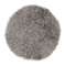 Curly rund stolsdyna Natural Grey - Skinn