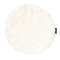 Curly rund stolsdyna White - Skinn
