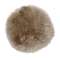 Gently rund stolsdyna Beige - Skinn