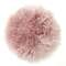 Gently rund stolsdyna Pink - Skinn