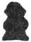 Curly rug Dark Grey - Skinn