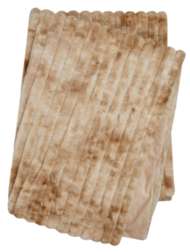 Bild på mattan Stripy randig pläd i fuskpäls
